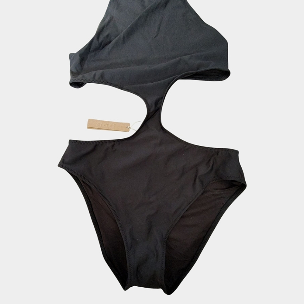 SKIMS Recycled Swim Halter Monokini Swimsuit - NEW - Picture 7 of 15